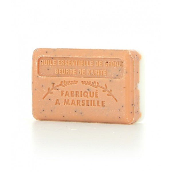 French Marseille Soap Dual Nourishment Cedar Shea Butter 125g - Eco Natural Products - FouFour - Savon de Marseille - Bar Soap