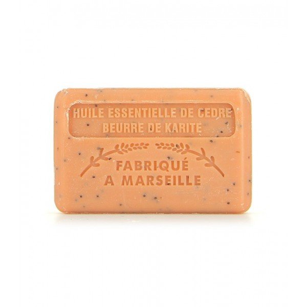 French Marseille Soap Dual Nourishment Cedar Shea Butter 125g - Eco Natural Products - FouFour - Savon de Marseille - Bar Soap