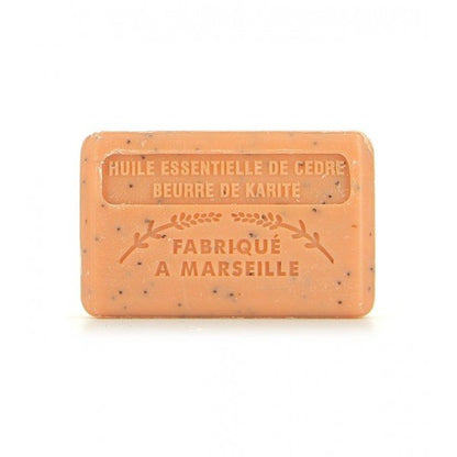 French Marseille Soap Dual Nourishment Cedar Shea Butter 125g - FouFour - Savon de Marseille - Bar Soap - Eco Natural Products