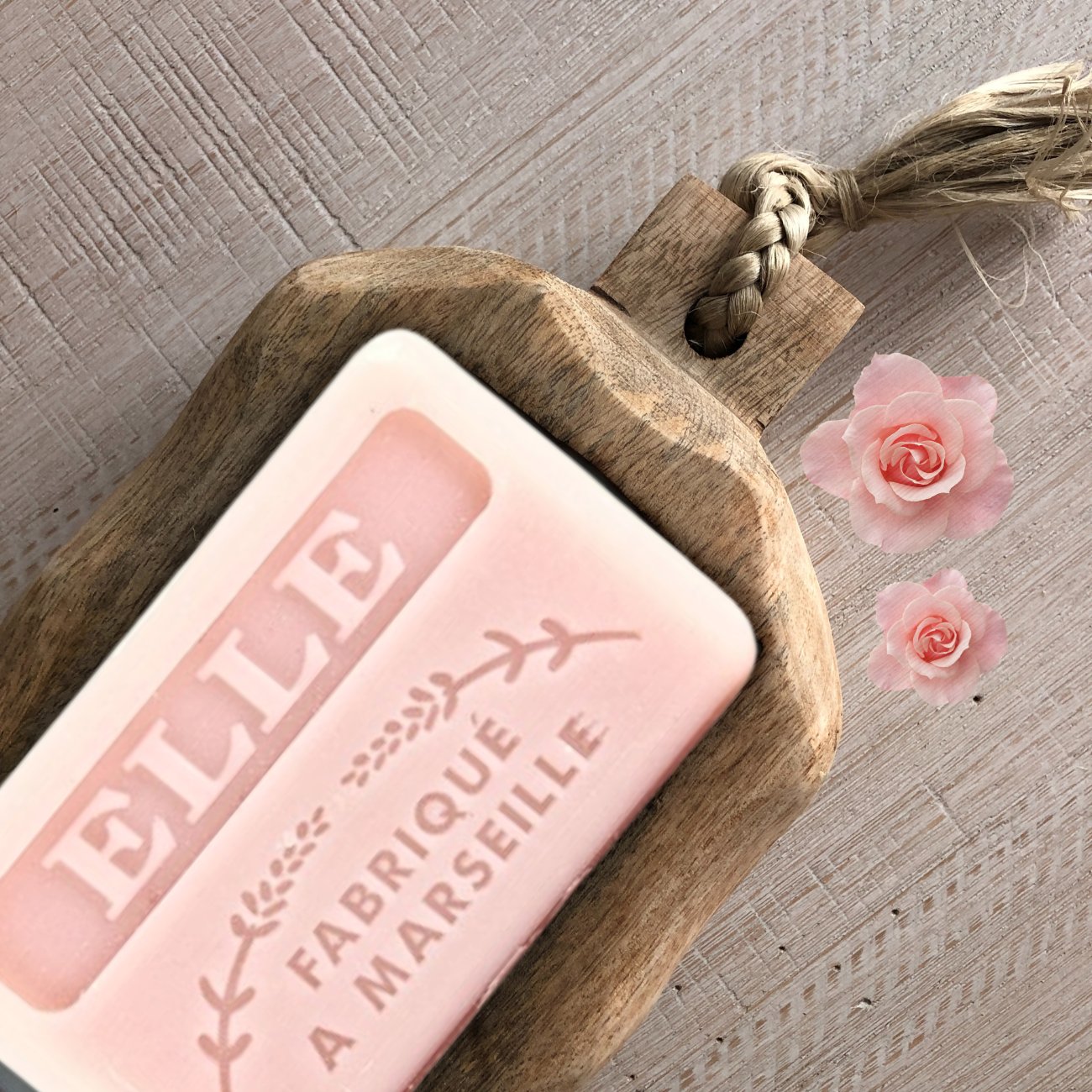French Marseille Soap Elle (Her) 125g - FouFour - Savon de Marseille - Bar Soap - Eco Natural Products