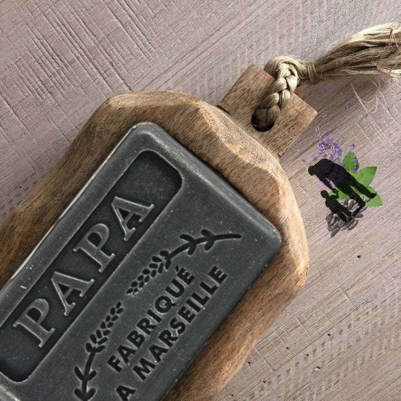 French Marseille Soap Family Papa (Daddy) 125g - FouFour - Savon de Marseille - Bar Soap - Eco Natural Products