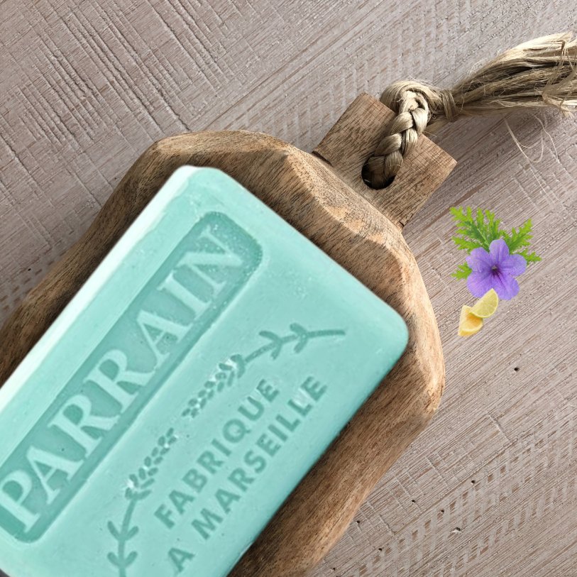 French Marseille Soap Family Parrain (Godfather) 125g - Eco Natural Products - FouFour - Savon de Marseille - Bar Soap