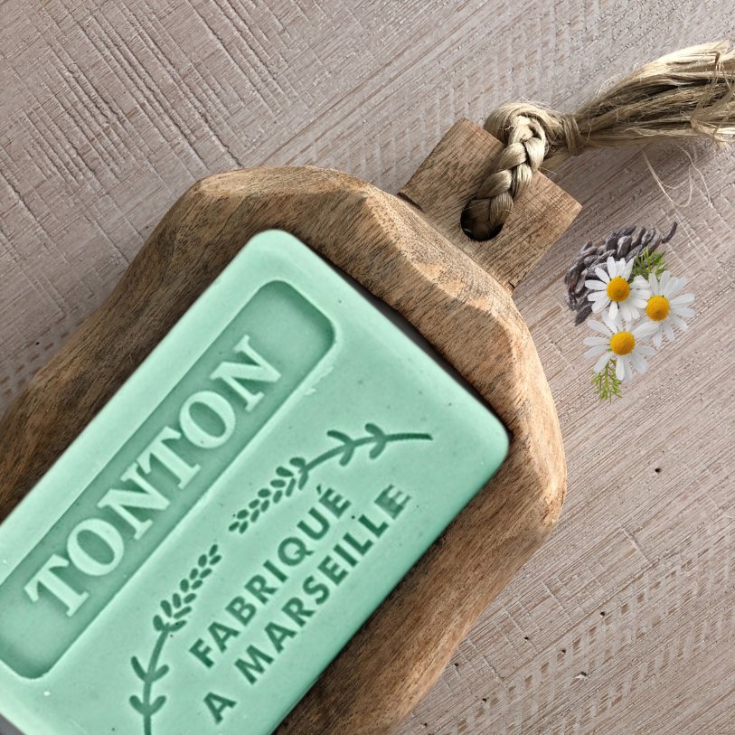 French Marseille Soap Family Tonton (Uncle) 125g - Eco Natural Products - FouFour - Savon de Marseille - Bar Soap