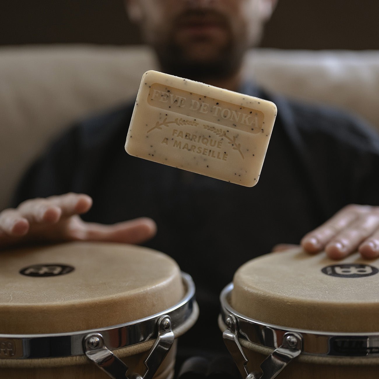 French Marseille Soap Feve de Tonka (Tonka Bean) 125g - FouFour - Savon de Marseille - Bar Soap - Eco Natural Products