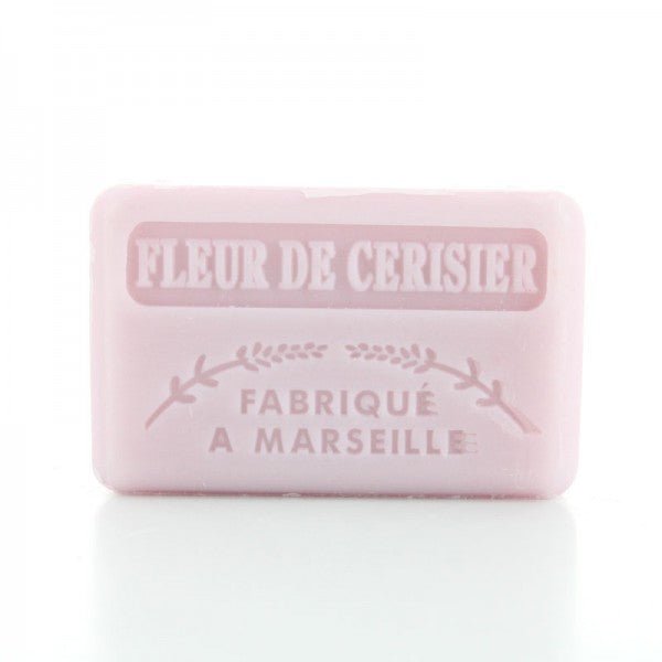 French Marseille Soap Fleur de Cerisier (Cherry Blossom) 125g - Eco Natural Products - FouFour - Savon de Marseille - Bar Soap