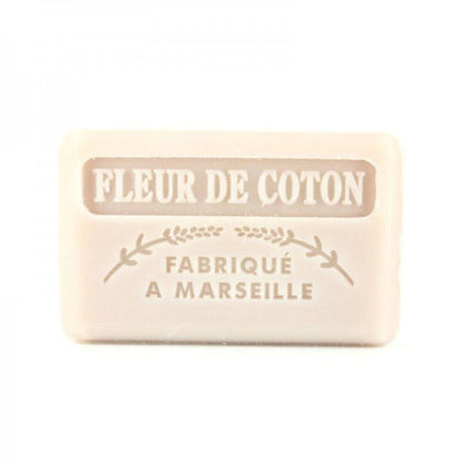 French Marseille Soap Fleur de Coton (Cotton Flower) 125g - FouFour - Savon de Marseille - Bar Soap - Eco Natural Products