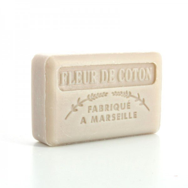 French Marseille Soap Fleur de Coton (Cotton Flower) 125g - FouFour - Savon de Marseille - Bar Soap - Eco Natural Products