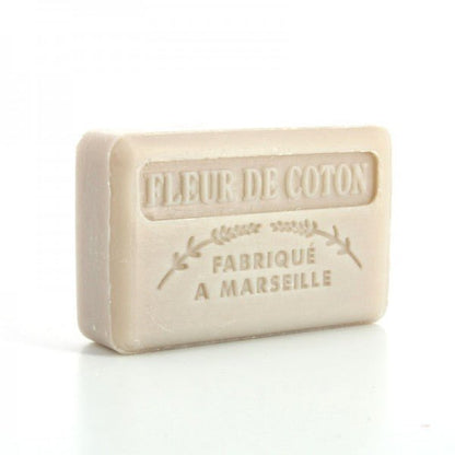 French Marseille Soap Fleur de Coton (Cotton Flower) 125g - FouFour - Savon de Marseille - Bar Soap - Eco Natural Products