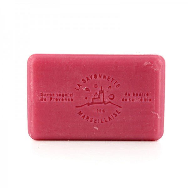 French Marseille Soap Framboise (Raspberry) 125g - FouFour - Savon de Marseille - Bar Soap - Eco Natural Products