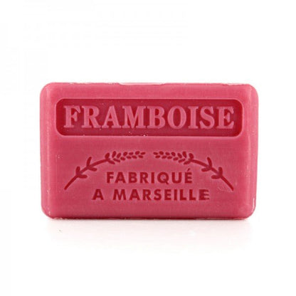French Marseille Soap Framboise (Raspberry) 125g - FouFour - Savon de Marseille - Bar Soap - Eco Natural Products