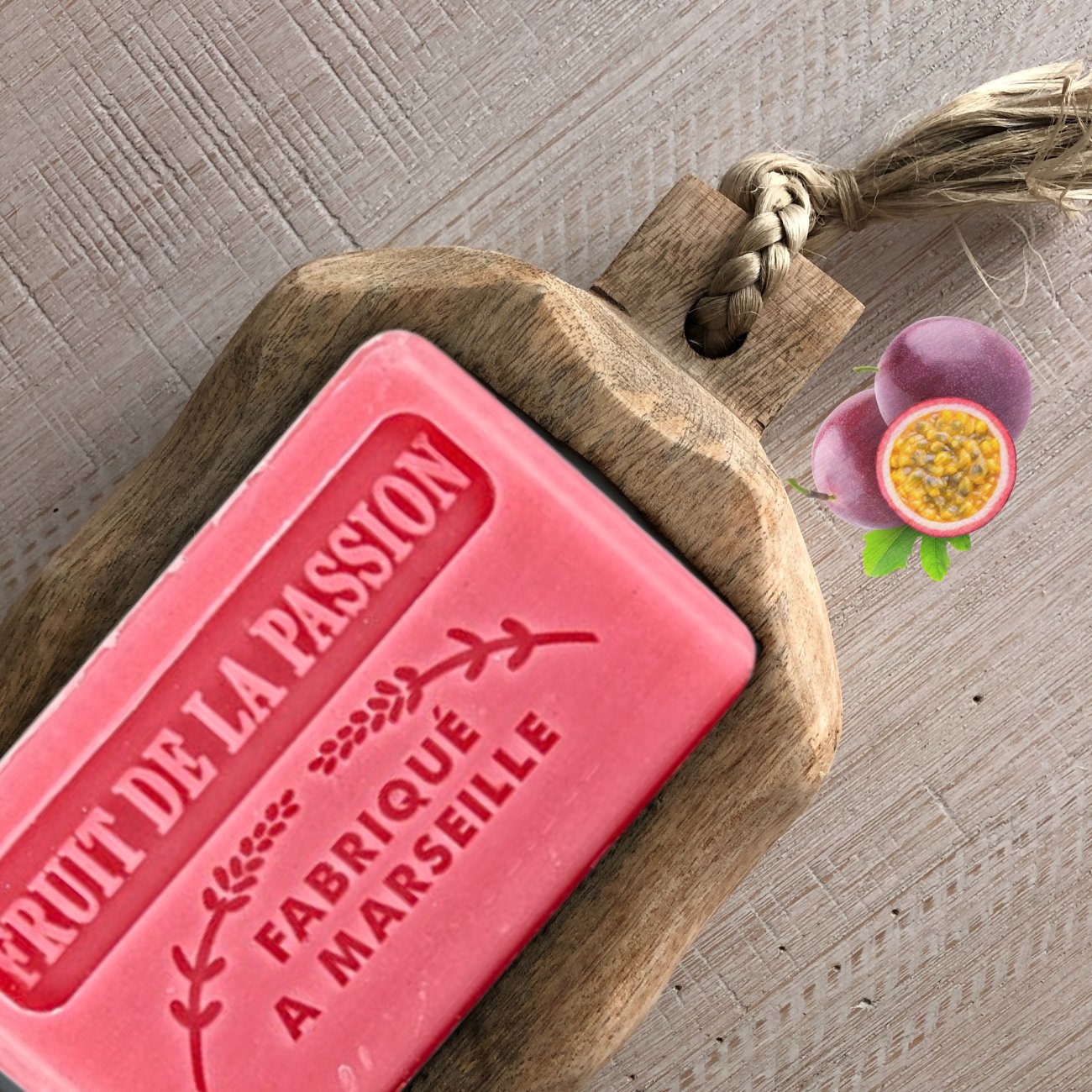 French Marseille Soap Fruit de la Passion (Passion Fruit) 125g - FouFour - Savon de Marseille - Bar Soap - Eco Natural Products