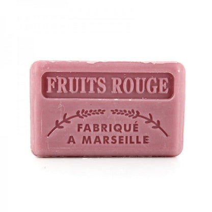 French Marseille Soap Fruits Rouge (Red Fruits) 125g - FouFour - Savon de Marseille - Bar Soap - Eco Natural Products