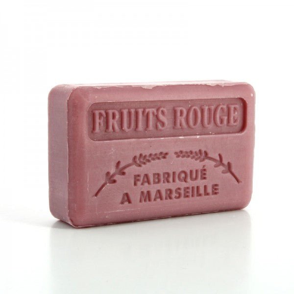French Marseille Soap Fruits Rouge (Red Fruits) 125g - FouFour - Savon de Marseille - Bar Soap - Eco Natural Products