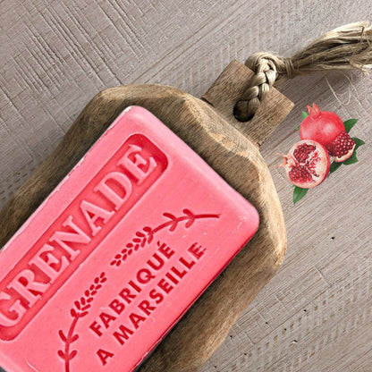 French Marseille Soap Grenade (Pomegranate) 125g - FouFour - Savon de Marseille - Bar Soap - Eco Natural Products