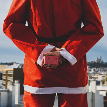 French Marseille Soap Happy Holidays Santa Sleigh Festive Scent 125g - FouFour - Savon de Marseille - Bar Soap - Eco Natural Products