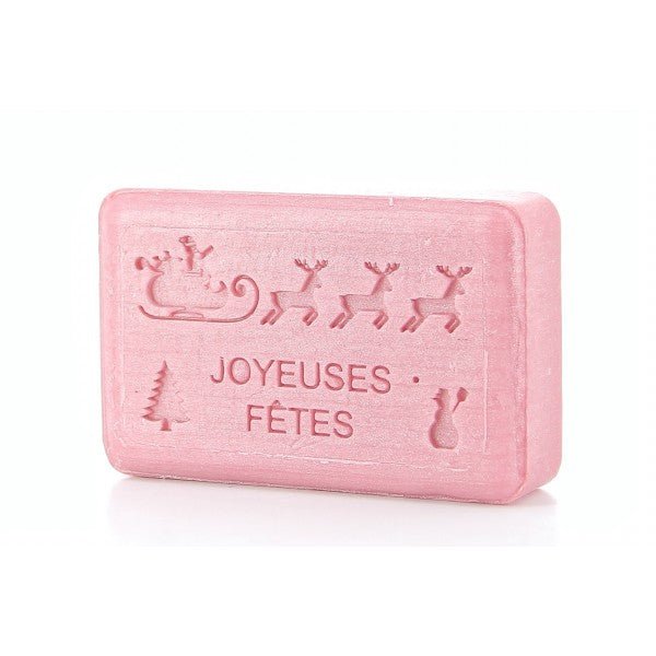 French Marseille Soap Happy Holidays Santa Sleigh Festive Scent 125g - FouFour - Savon de Marseille - Bar Soap - Eco Natural Products