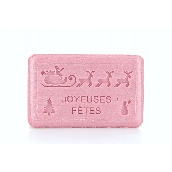 French Marseille Soap Happy Holidays Santa Sleigh Festive Scent 125g - Eco Natural Products - FouFour - Savon de Marseille - Bar Soap