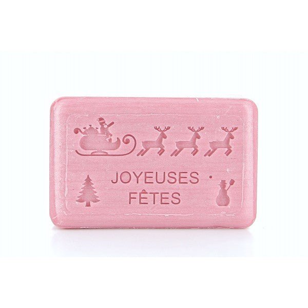 French Marseille Soap Happy Holidays Santa Sleigh Festive Scent 125g - FouFour - Savon de Marseille - Bar Soap - Eco Natural Products