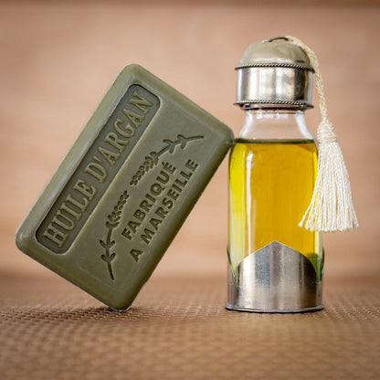French Marseille Soap Huile d'Argan (Argan Oil) 125g - FouFour - Savon de Marseille - Bar Soap - Eco Natural Products