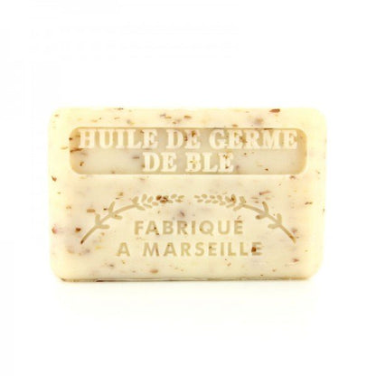 French Marseille Soap Huile de Germe de Ble (Wheatgerm Oil) 125g - FouFour - Savon de Marseille - Bar Soap - Eco Natural Products
