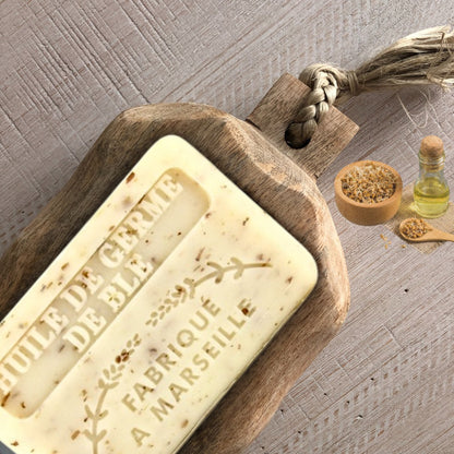 French Marseille Soap Huile de Germe de Ble (Wheatgerm Oil) 125g - FouFour - Savon de Marseille - Bar Soap - Eco Natural Products