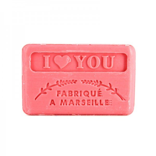 French Marseille Soap I Love You 125g - Eco Natural Products - FouFour - Savon de Marseille - Bar Soap