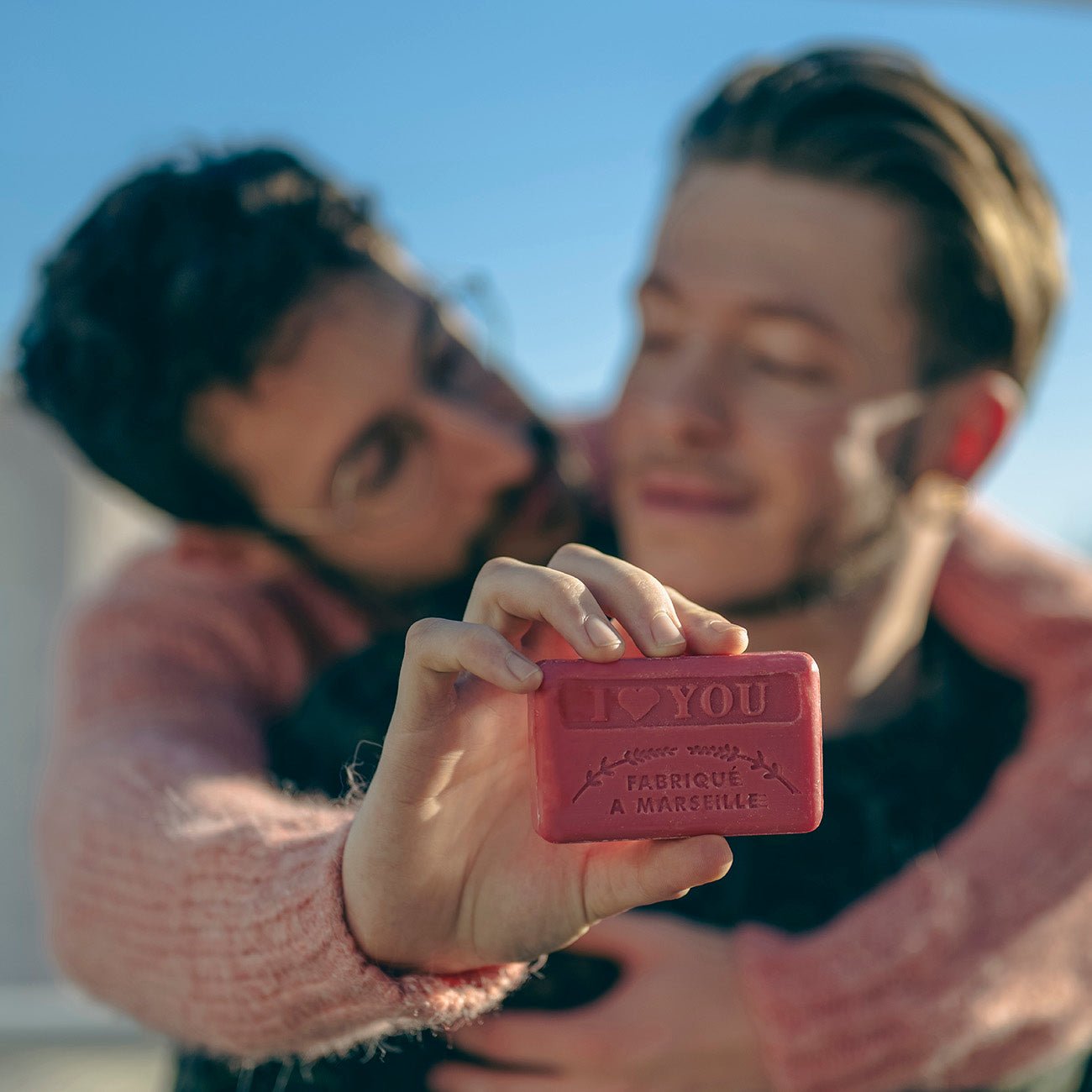 French Marseille Soap I Love You 60g - FouFour - Savon de Marseille - Bar Soap - Eco Natural Products