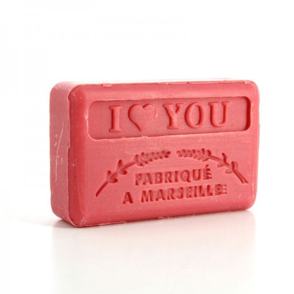 French Marseille Soap I Love You 60g - Eco Natural Products - FouFour - Savon de Marseille - Bar Soap