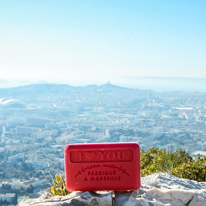 French Marseille Soap I Love You 60g - FouFour - Savon de Marseille - Bar Soap - Eco Natural Products