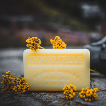 French Marseille Soap Immortelle 125g - FouFour - Savon de Marseille - Bar Soap - Eco Natural Products