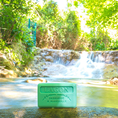 French Marseille Soap Lagon (Lagoon) 125g - FouFour - Savon de Marseille - Bar Soap - Eco Natural Products