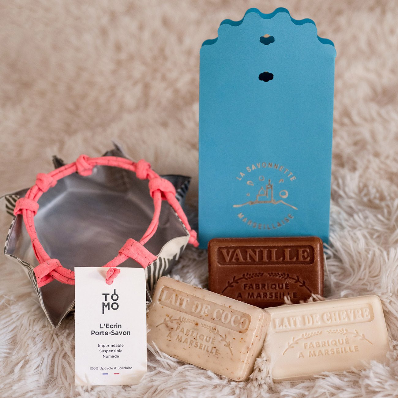 French Marseille Soap Lait de Chevre (Goat Milk) 125g - FouFour - Savon de Marseille - Bar Soap - Eco Natural Products