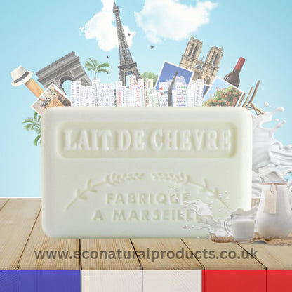 French Marseille Soap Lait de Chevre (Goat Milk) 125g - FouFour - Savon de Marseille - Bar Soap - Eco Natural Products