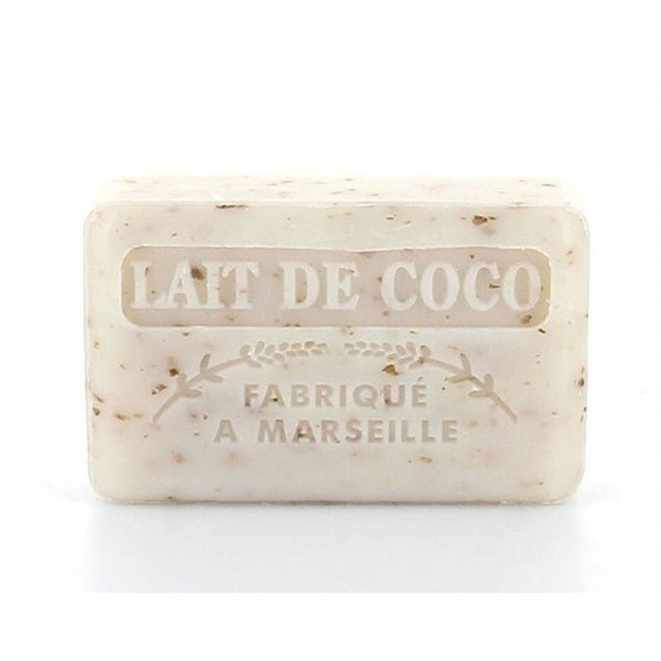 French Marseille Soap Lait de Coco (Coconut Milk) 125g - Eco Natural Products - FouFour - Savon de Marseille - Bar Soap