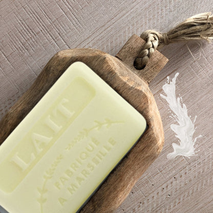 French Marseille Soap Lait (Milk) 125g - FouFour - Savon de Marseille - Bar Soap - Eco Natural Products