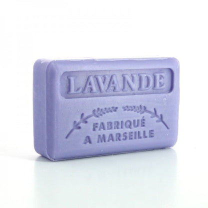 French Marseille Soap Lavende (Lavander) 125g - FouFour - Savon de Marseille - Bar Soap - Eco Natural Products
