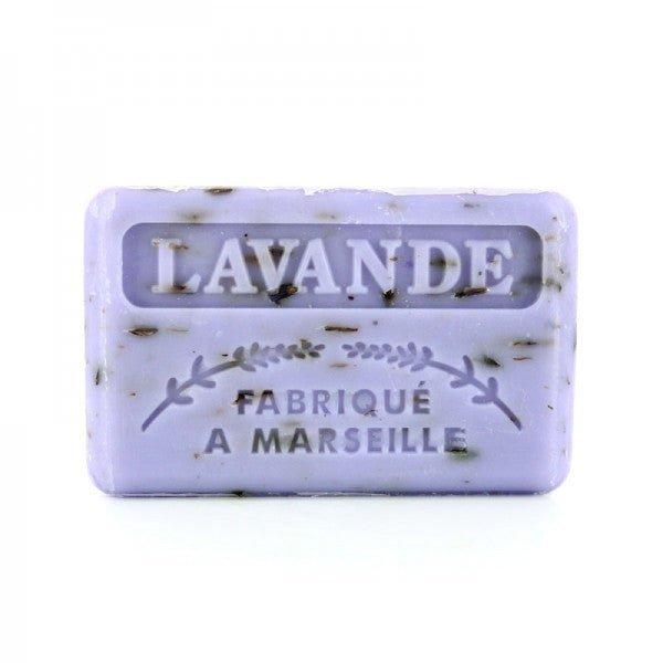 French Marseille Soap Lavender Flowers 125g - FouFour - Savon de Marseille - Bar Soap - Eco Natural Products