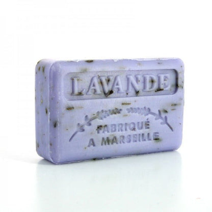 French Marseille Soap Lavender Flowers 125g - FouFour - Savon de Marseille - Bar Soap - Eco Natural Products