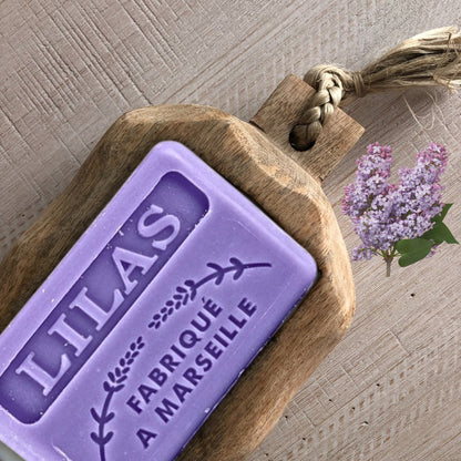 French Marseille Soap Lilas (Lilac) 125g - FouFour - Savon de Marseille - Bar Soap - Eco Natural Products