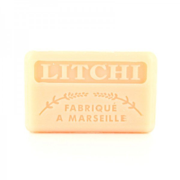 French Marseille Soap Litchi (Lychee) 125g - Eco Natural Products - FouFour - Savon de Marseille - Bar Soap