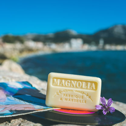 French Marseille Soap Magnolia 125g - FouFour - Savon de Marseille - Bar Soap - Eco Natural Products