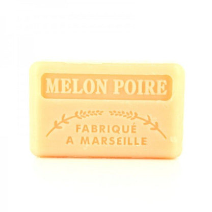 French Marseille Soap Melon Poire (Melon Pear) 125g - FouFour - Savon de Marseille - Bar Soap - Eco Natural Products