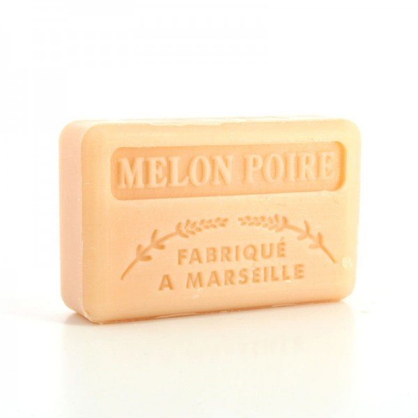 French Marseille Soap Melon Poire (Melon Pear) 125g - FouFour - Savon de Marseille - Bar Soap - Eco Natural Products