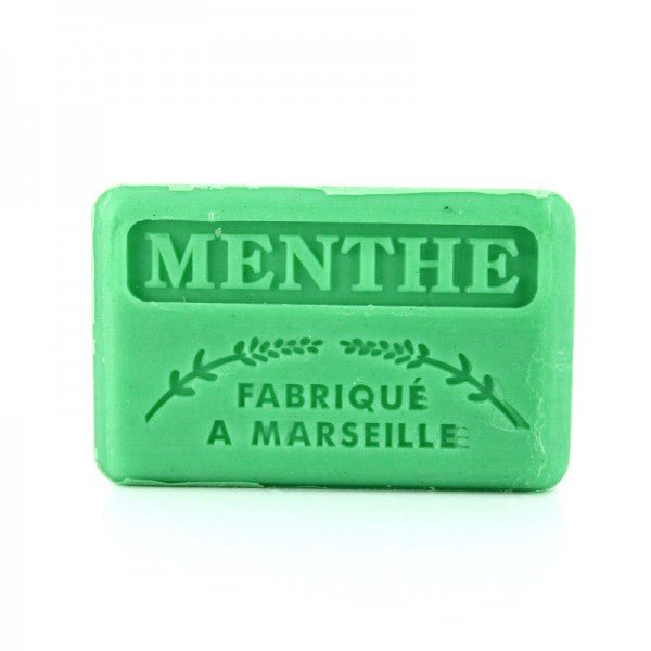 French Marseille Soap Menthe (Mint) 125g - FouFour - Savon de Marseille - Bar Soap - Eco Natural Products
