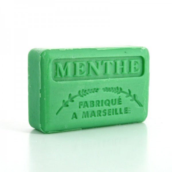 French Marseille Soap Menthe (Mint) 125g - Eco Natural Products - FouFour - Savon de Marseille - Bar Soap