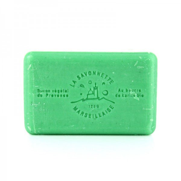 French Marseille Soap Menthe (Mint) 125g - Eco Natural Products - FouFour - Savon de Marseille - Bar Soap