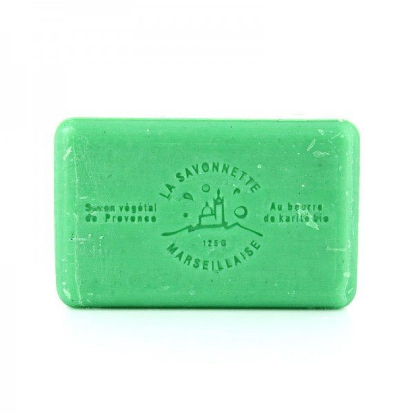 French Marseille Soap Menthe (Mint) 125g - FouFour - Savon de Marseille - Bar Soap - Eco Natural Products