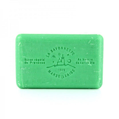 French Marseille Soap Menthe (Mint) 125g - FouFour - Savon de Marseille - Bar Soap - Eco Natural Products