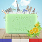 French Marseille Soap Merci (Citron Verveine) 125g - FouFour - Savon de Marseille - Bar Soap - Eco Natural Products