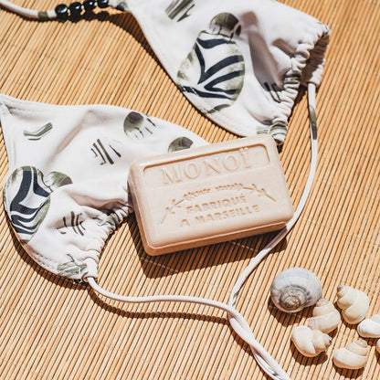 French Marseille Soap Monoi 125g - FouFour - Savon de Marseille - Bar Soap - Eco Natural Products